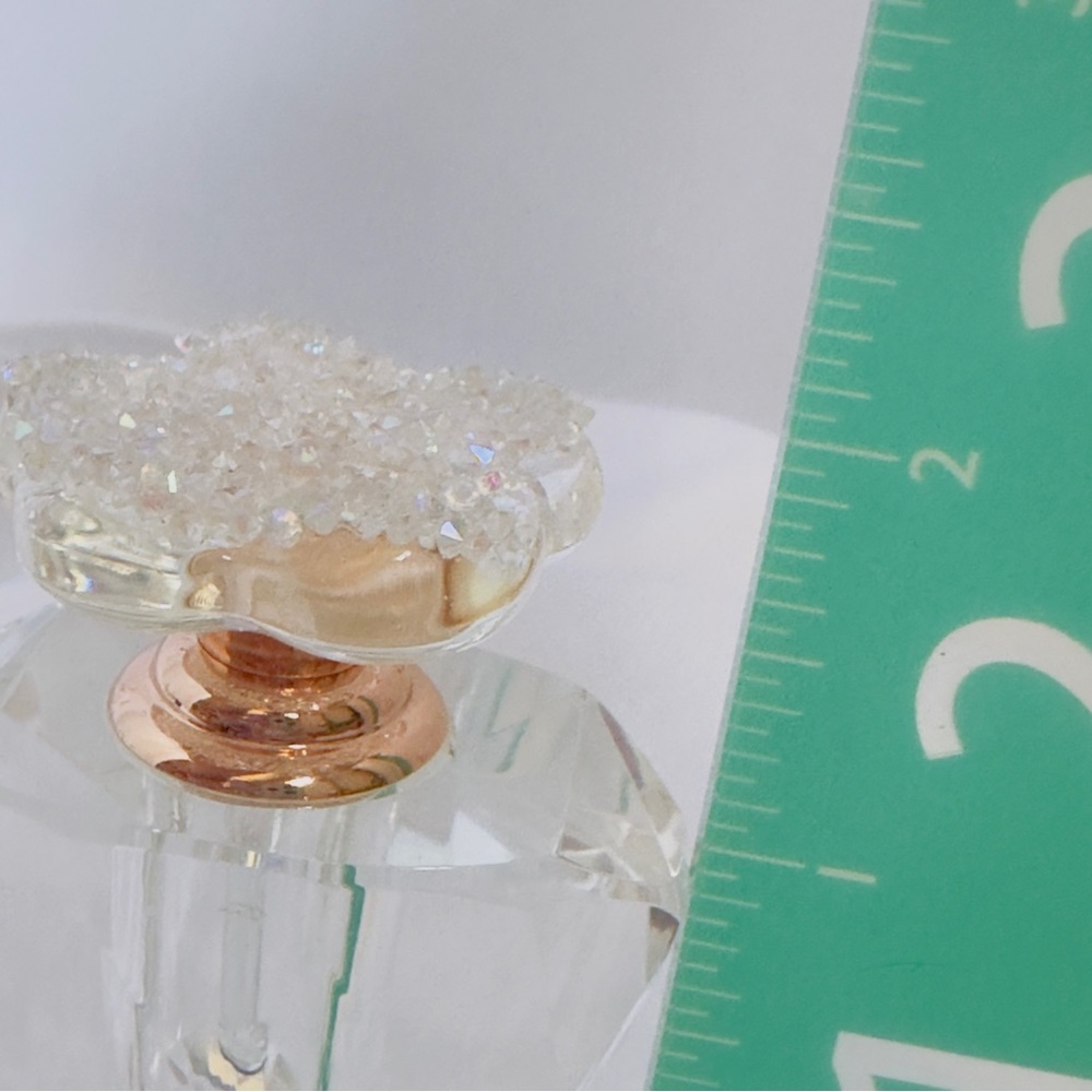 Lot of 3 Miniature Clear Glass Faceted Perfume Bottles with Daubers - Picture 16 of 16